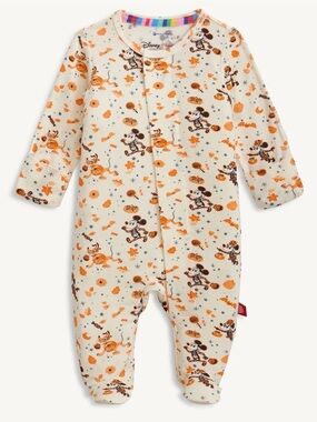 New 3-6m Magnetic Me Disney Mickey Pluto Spooky Halloween Footie Baby Unisex